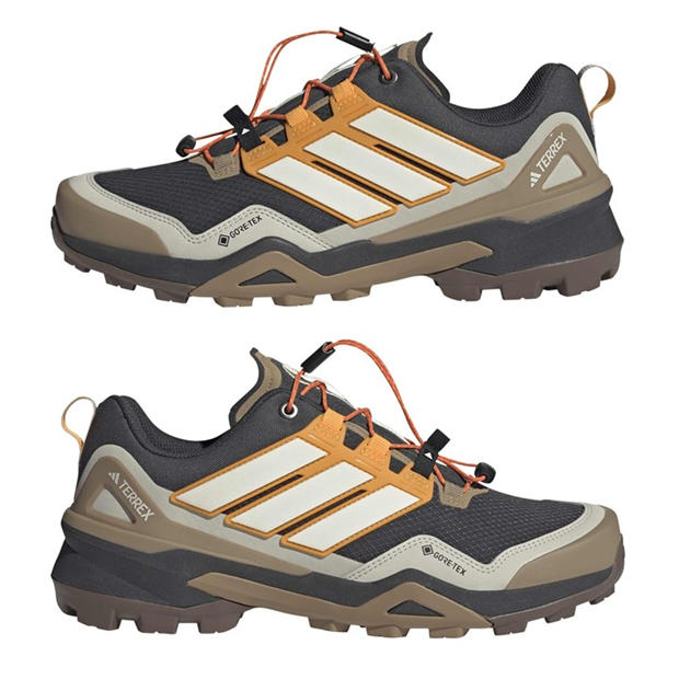 Carbon/White - adidas - Terrex Skychaser GORE-TEX Hiking Shoes Mens