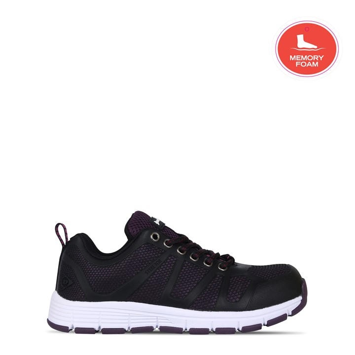 Dunlop Women's Black Reno Safety Shoes Size 7.5