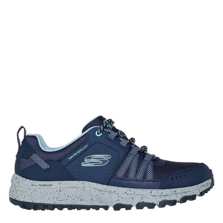 Skechers Women's Blue Escapeplan Waterproof Walking Shoes in Size 2.5, Sports Direct