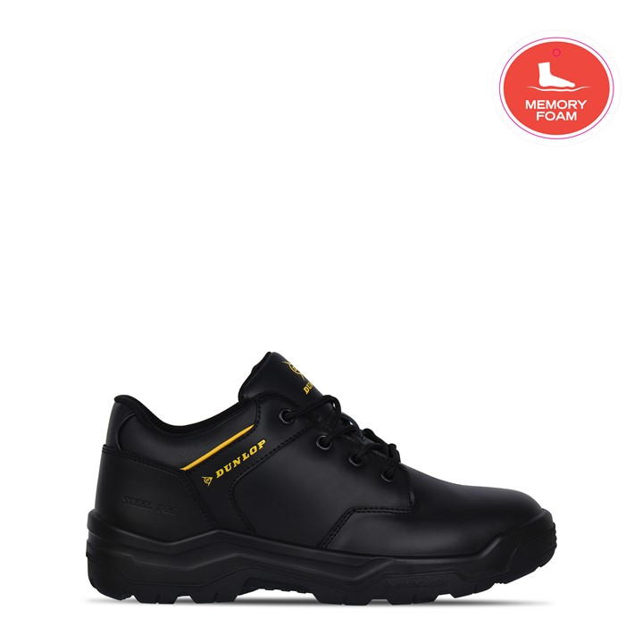 Dunlop Men's Black Kansas Steel Toe Cap Shoes in Size 7, Sports Direct