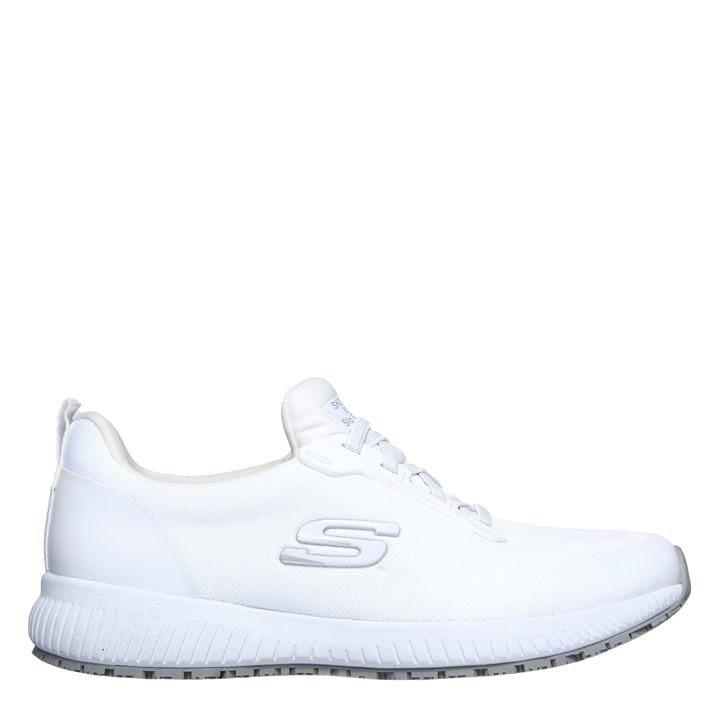 Skechers Women's White Slip On Athletic W Resistant Non Shoes in Size 4, Sports Direct