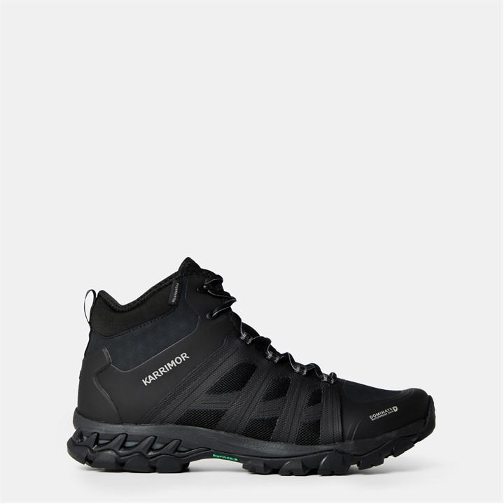 Karrimor Men's Black Dominator Waterproof Walking Boots in Size 9, Sports Direct