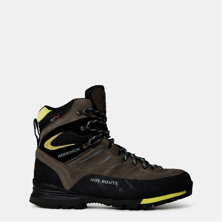 Karrimor Men's Grey Hot Route Waterproof Walking Boots in Size 8, Sports Direct