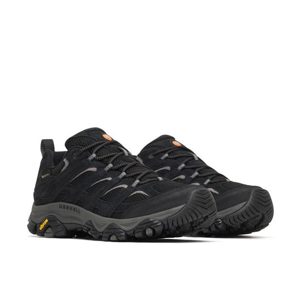 Black/Grey - Merrell - Moab 3 GTX Hiking Shoes Mens