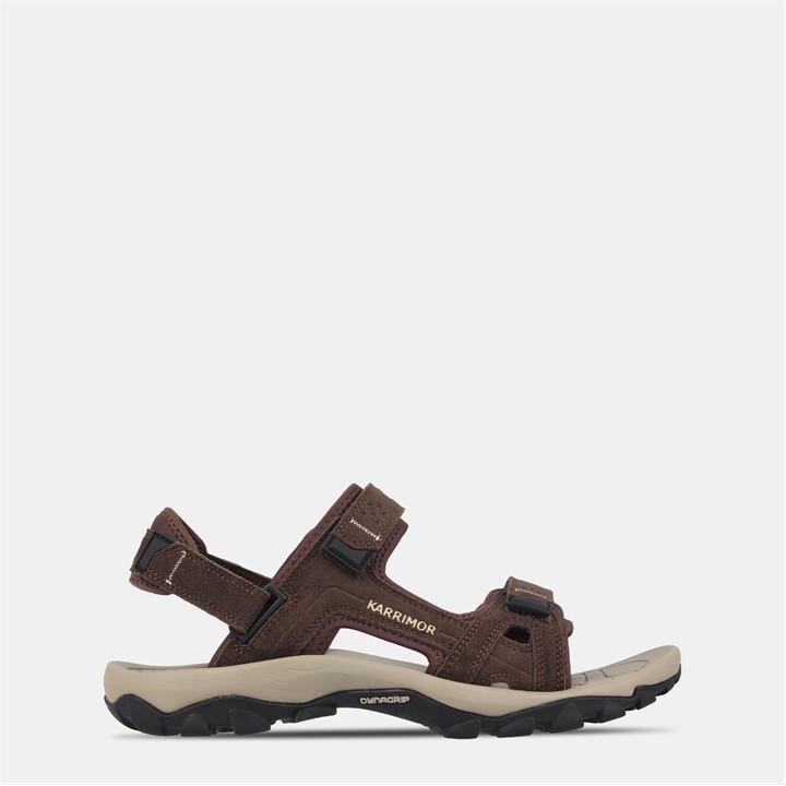 Karrimor Men's Brown Antibes Leather Walking Sandals in Size 9, Sports Direct