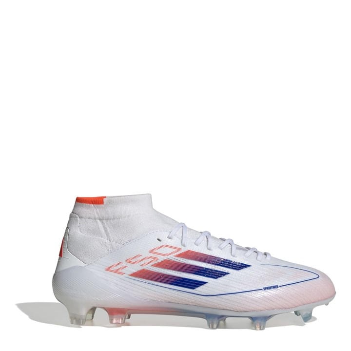 Adidas Women's White F50 Elite Mid-Cut Firm Ground Football Boots in Size 4, Sports Direct