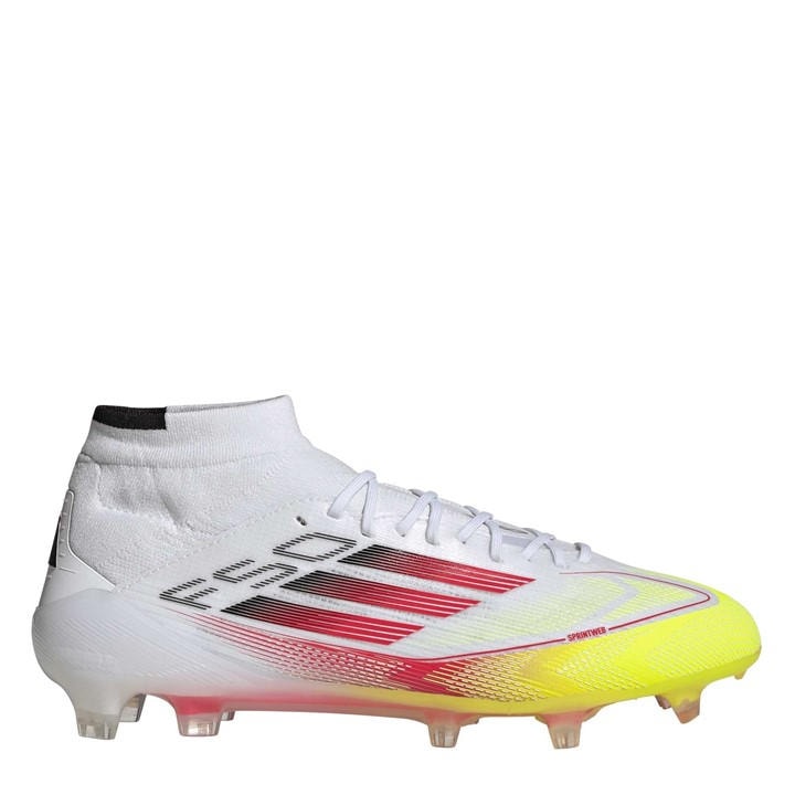 Adidas Women's White F50 Elite Mid-Cut Firm Ground Football Boots in Size 7, Sports Direct