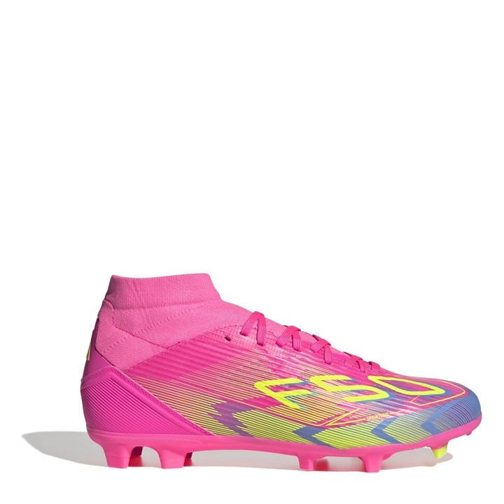 Adidas Women's Pink F50 League Mid-Cut Firm Ground Football Boots in Size 12, Sports Direct