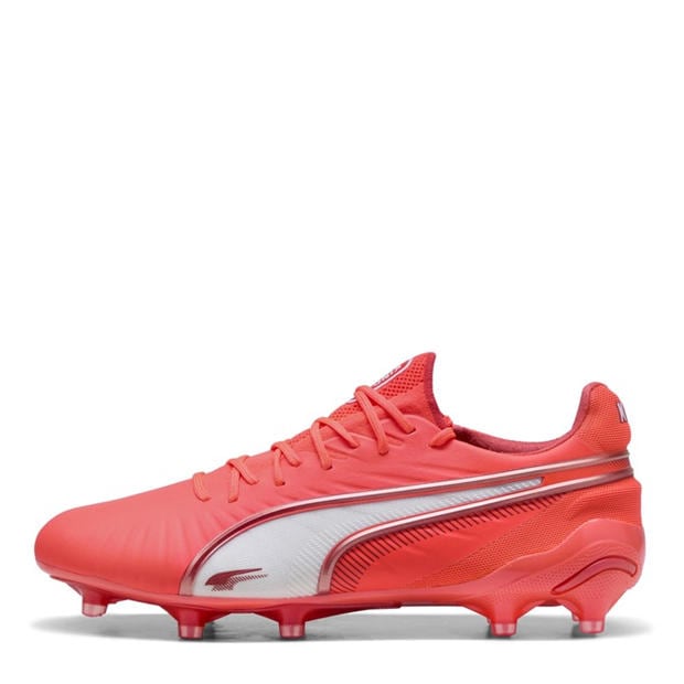 White-Red Fire - Puma - King Ultimate.1 Firm Ground Football Boots Womens