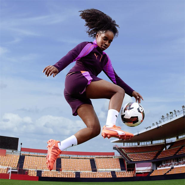 White-Red Fire - Puma - King Ultimate.1 Firm Ground Football Boots Womens