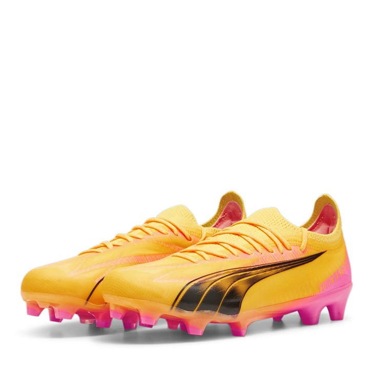 Puma Women's Orange Ultra Ultimates.1 Firm Ground Football Boots in Size 4, Sports Direct