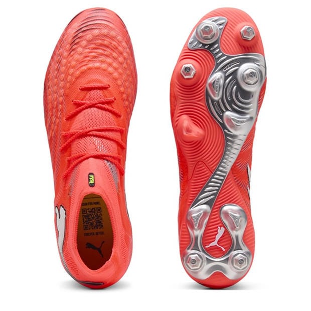 Red/Silver - Puma - Mens PUMA Future 9 Ultimate Soft Ground Football Boots