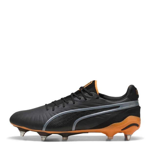 Черно/Оранжево - Puma - Men's King .1 Soft Ground Football Boots