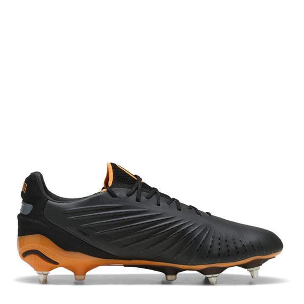 Черно/Оранжево - Puma - Men's King .1 Soft Ground Football Boots