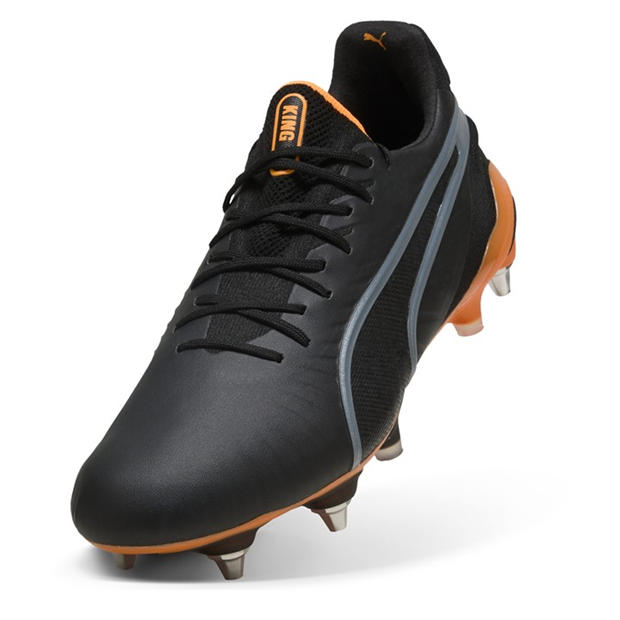 Черно/Оранжево - Puma - Men's King .1 Soft Ground Football Boots