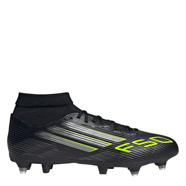 Adidas Men's Black F50 League  Mid Soft Ground Football Boots in Size 9, Sports Direct
