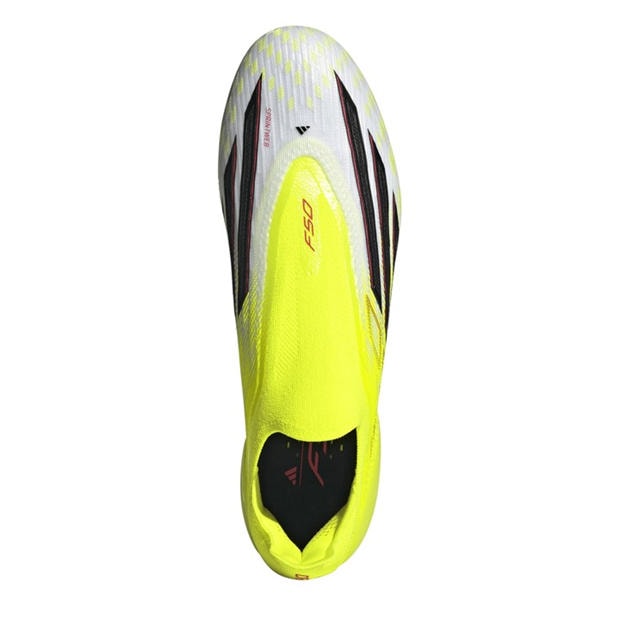 Solar Yellow - adidas - Mens adidas F50 Elite Laceless Soft Ground Football Boots