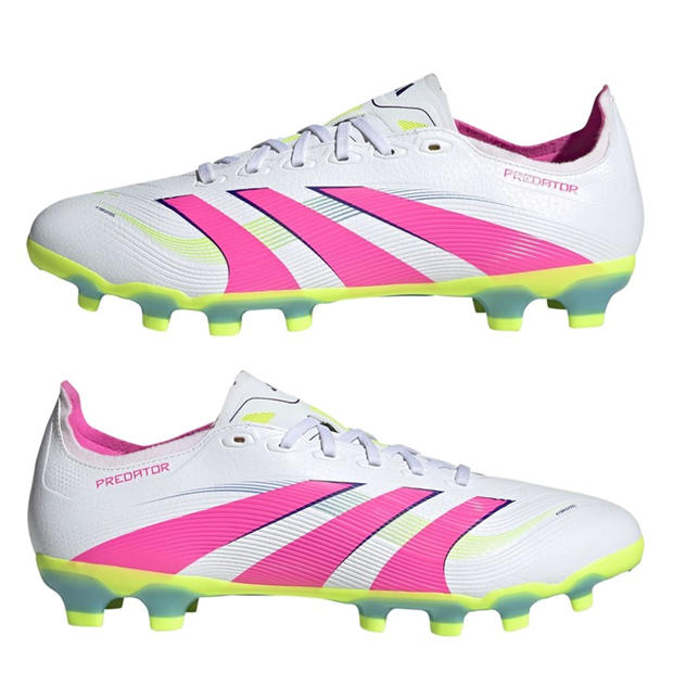 Ftwr White/Luci - adidas - Predator League Adults Multi Ground Football Boots