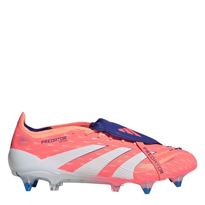 Adidas Men's Orange Predator Elite Fold-Over Tongue  Soft Ground Football Boots in Size 7.5, Sports Direct