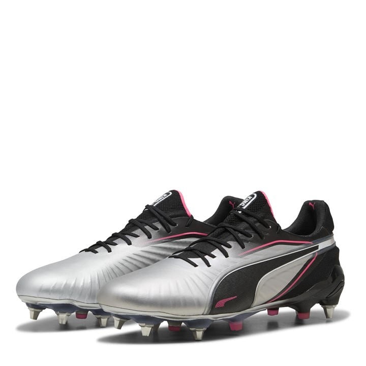 Puma Men's Silver King Ultimate Soft Ground Football Boots in Size 6, Sports Direct