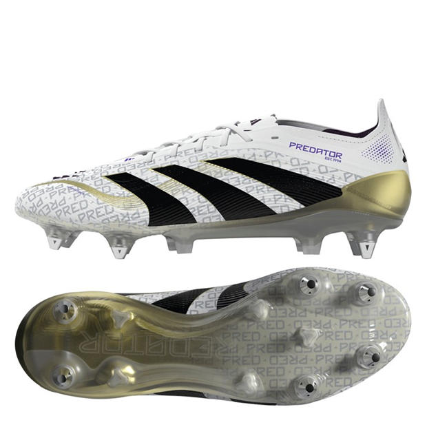 Ftwr White/Core - adidas - Men's Predator Elite Soft Ground Football Boot