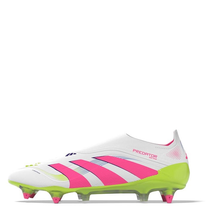 Adidas Men's White Predator Elite Laceless Soft Ground Football Boots in Size 6, Sports Direct