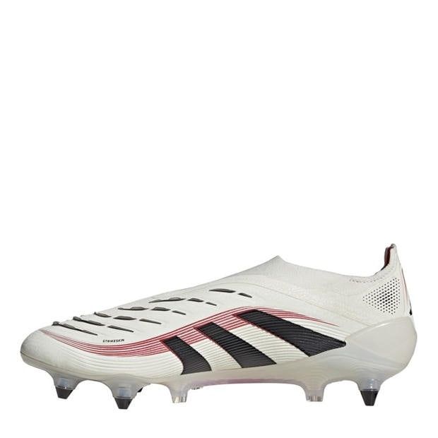 Off White/Black - adidas - Unisex Adults Predator Elite Low Soft Ground Football Boots