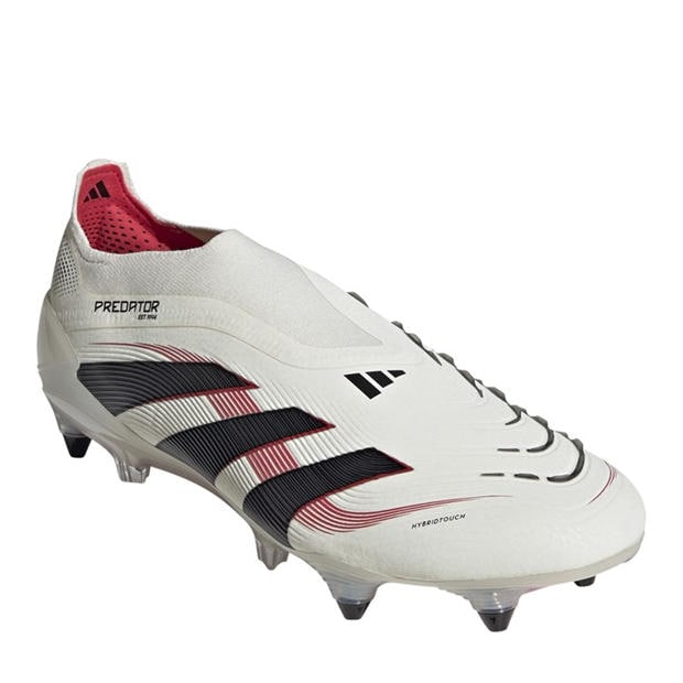 Off White/Black - adidas - Unisex Adults Predator Elite Low Soft Ground Football Boots
