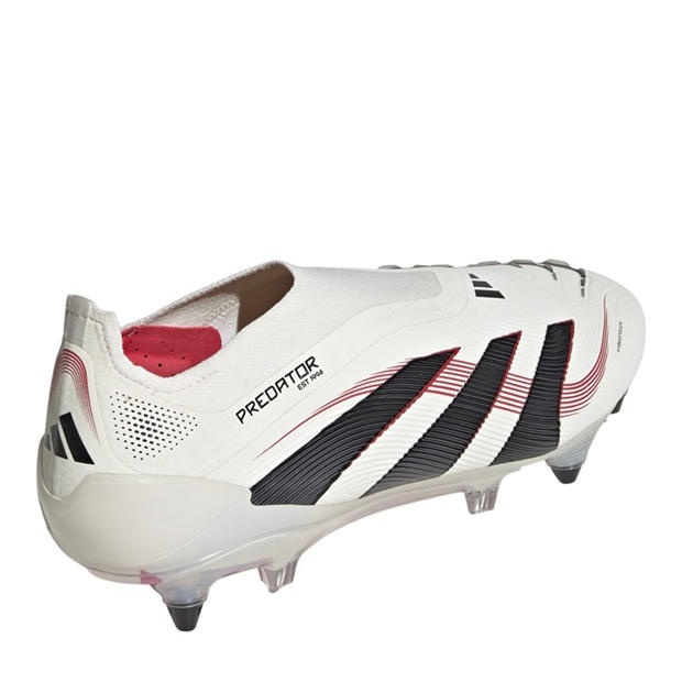 Off White/Black - adidas - Unisex Adults Predator Elite Low Soft Ground Football Boots