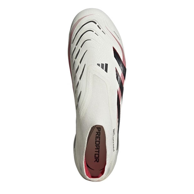 Off White/Black - adidas - Unisex Adults Predator Elite Low Soft Ground Football Boots