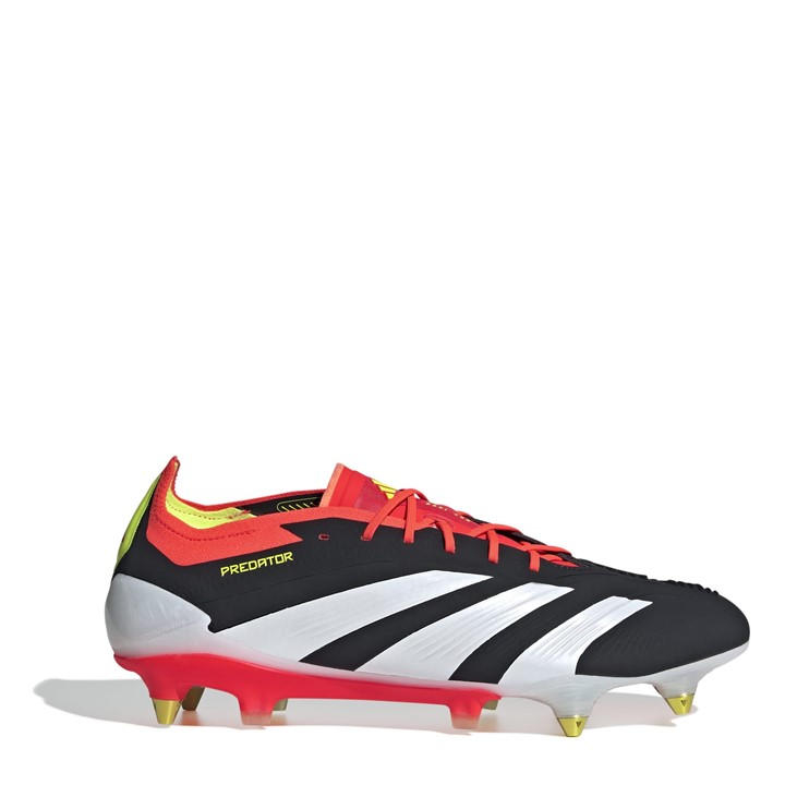 Adidas Men's Black Predator 24 Elite Soft Ground Football Boots in Size 7, Sports Direct