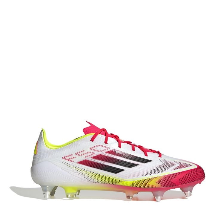 Adidas Mens White F50 Elite Soft Ground Football Boots - Size 9