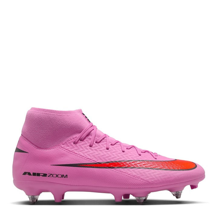 Nike Men's Pink Mercurial Superfly 10 Academy  Soft Ground Football Boots in Size 5, Sports Direct