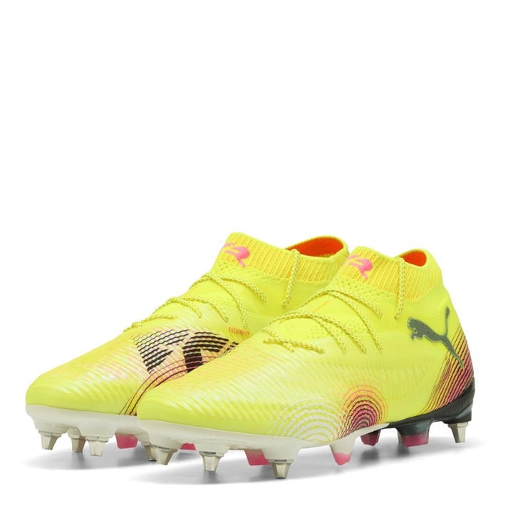 Puma Men's Yellow Future 8 Ultimate Soft Ground Football Boots in Size 6.5, Sports Direct