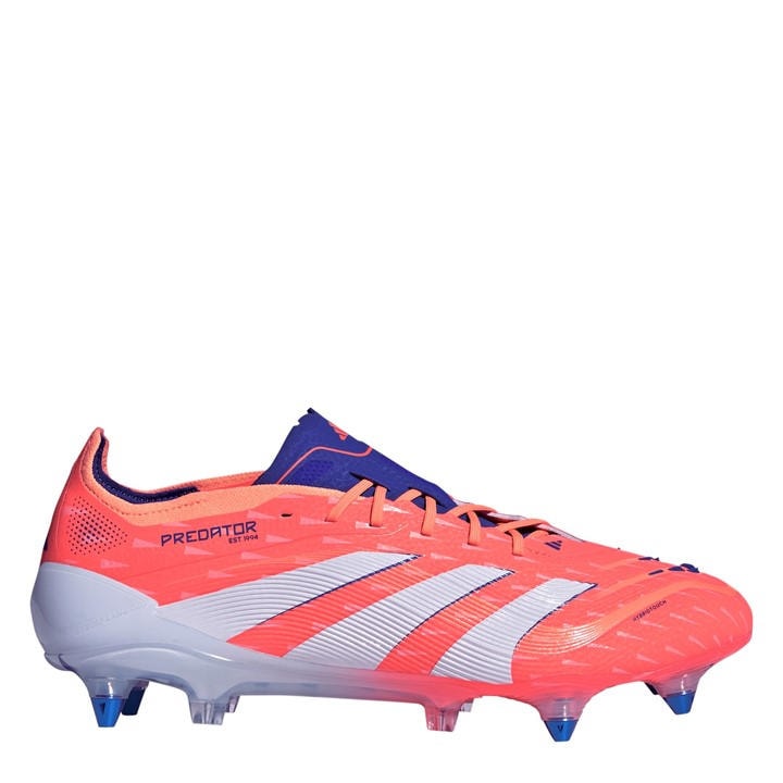 Adidas Men's Orange Predator Elite Soft Ground Football Boots in Size 9.5, Sports Direct