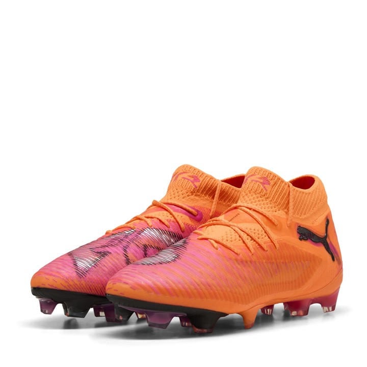 Puma Women's Orange Future 8 Ultimate Firm Ground Football Boots in Size 5, Sports Direct