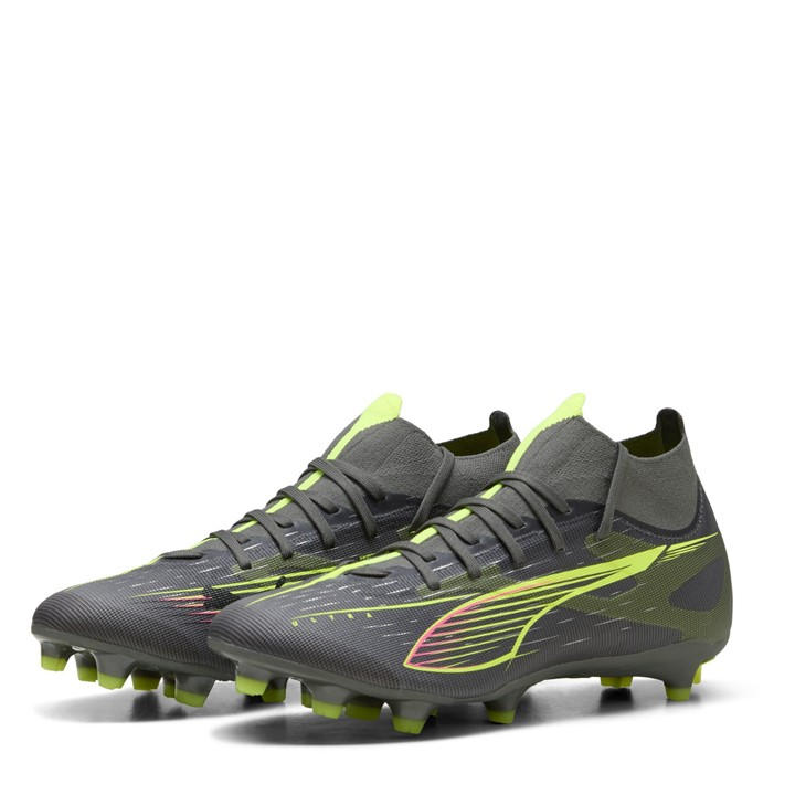 Puma Women's Silver Ultra 5 Match+ Firm Ground Football Boots in Size 3, Sports Direct