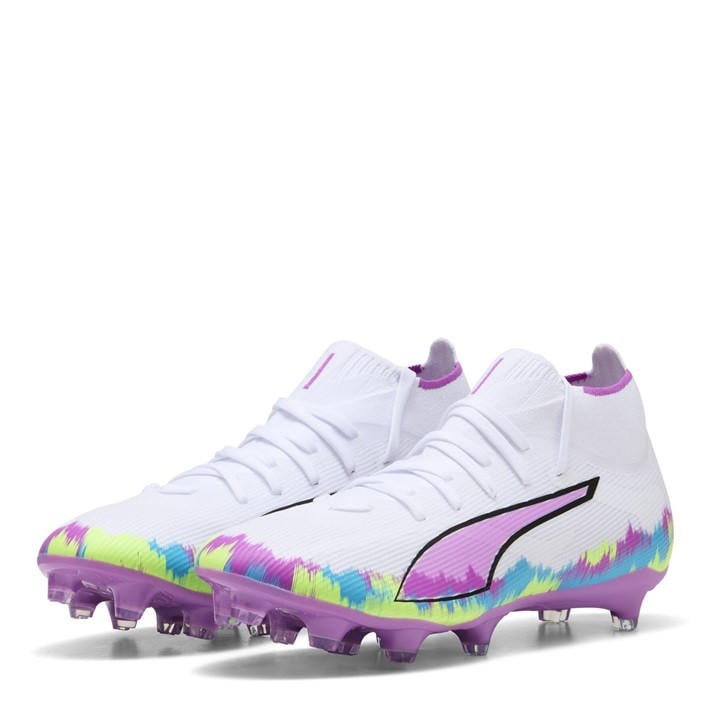 Puma Women's White Ultra 5 Match+ Firm Ground Football Boots in Size 7.5, Sports Direct