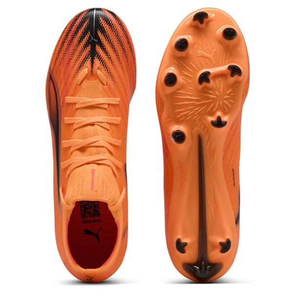Orange/Black - Puma - Ultra 5 Match+ Womens Firm Ground Football Boots