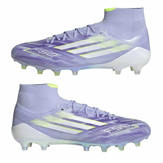 Purple/Lemon - adidas - F50 Sparkfusion Elite Womens Firm Ground Boots
