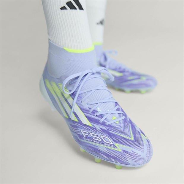 Purple/Lemon - adidas - F50 Sparkfusion Elite Womens Firm Ground Boots