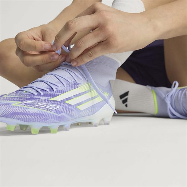 Purple/Lemon - adidas - F50 Sparkfusion Elite Womens Firm Ground Boots