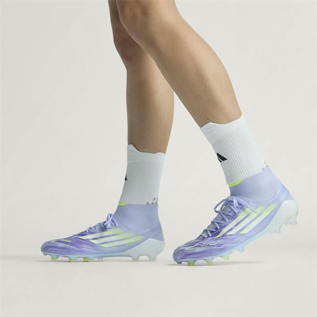 Purple/Lemon - adidas - F50 Sparkfusion Elite Womens Firm Ground Boots