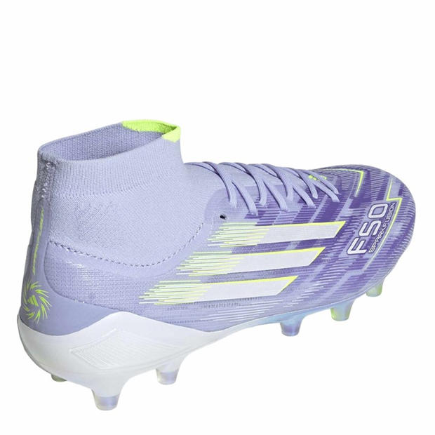 Purple/Lemon - adidas - F50 Sparkfusion Elite Womens Firm Ground Boots