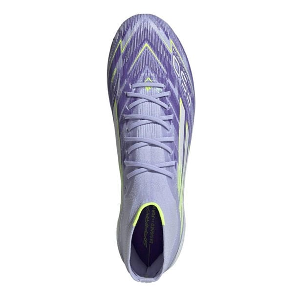 Purple/Lemon - adidas - F50 Sparkfusion Elite Womens Firm Ground Boots