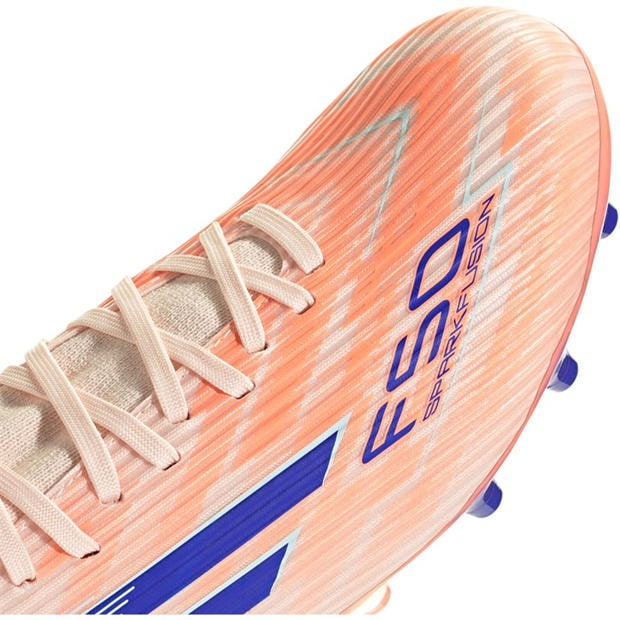 Оранжево/Синьо - adidas - F50 Sparkfusion League Womens Firm Ground Football Boots