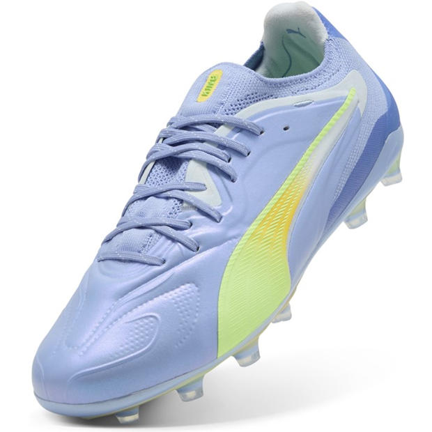 Ice/Yellow - Puma - Women's King .1 King Firm Ground Football Boots