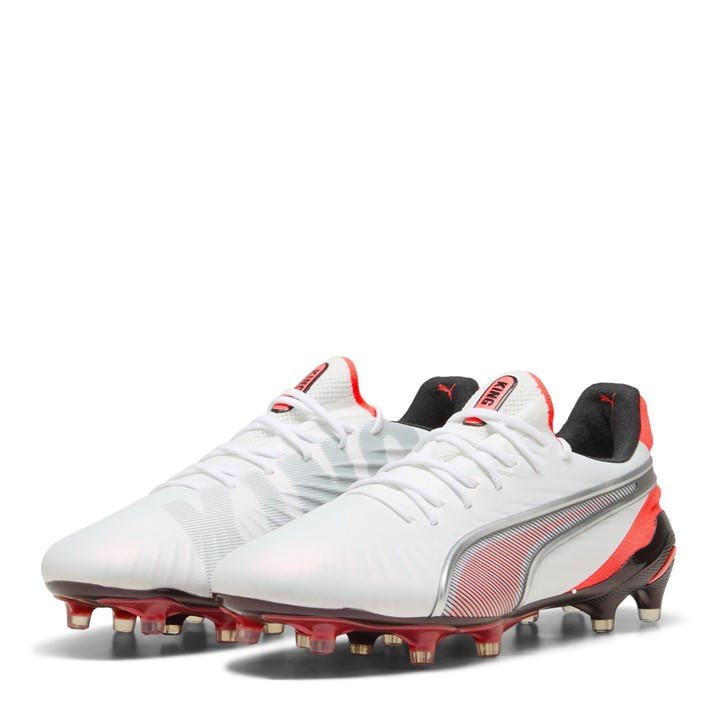 Puma Women's White King Ultimate Firm Ground Football Boots in Size 5.5, Sports Direct