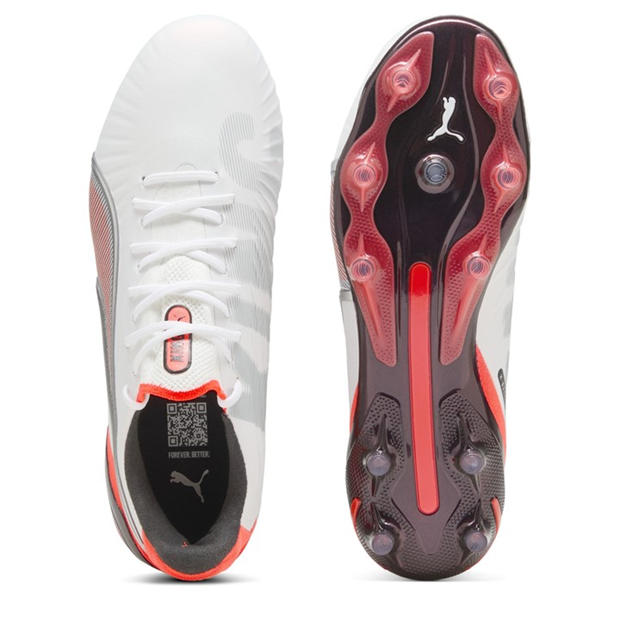 White-Silver - Puma - Women's King Ultimate Firm Ground Football Boots