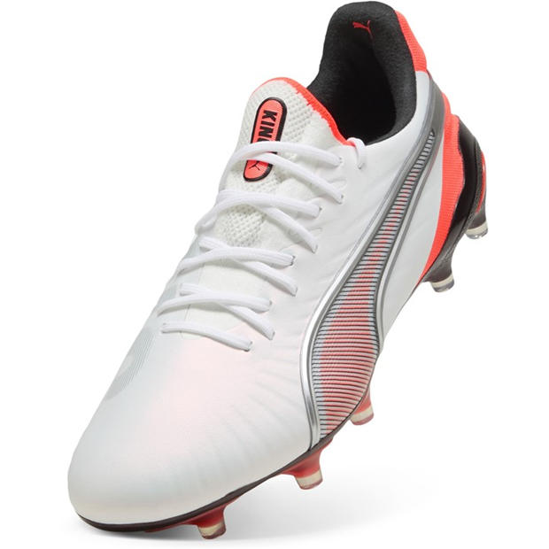 White-Silver - Puma - Women's King Ultimate Firm Ground Football Boots